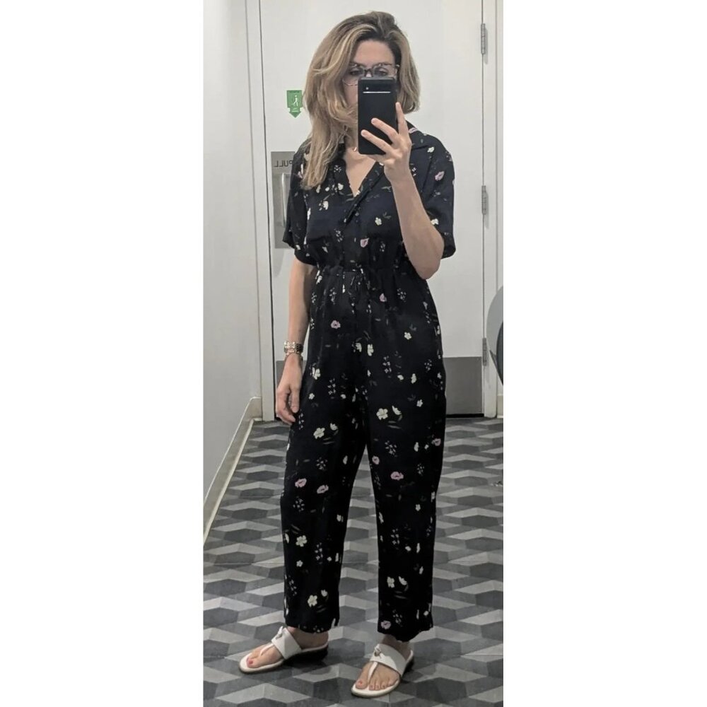 Thakoon Cotton Collared Utility Jumpsuit Size 4